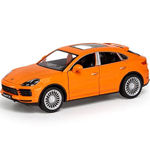 1 24 Für Porsche Cayenne S Turbo SUV Legierung Druckguss Modellauto Sound Und Licht Zurückziehen Spielzeugauto(B) von XIYUEYING
