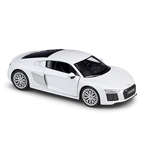 1 24 Für R8 V10 2016 Hohe Simulation Auto Legierung Druckguss Modellauto Replik(White) von XIYUEYING