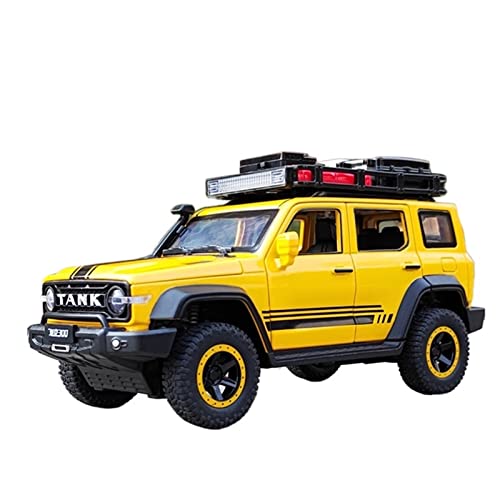 1 24 Für Tank 300 Jeep Offroad-Version Legierung Druckguss Automodell Ton und Licht Spielzeugauto(A) von XIYUEYING
