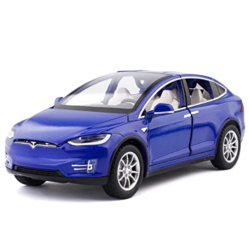 1 24 Für Tesla X90 Legierung Die-Cast Automodell Sound und Licht Ziehen Sie die Flügeltür vollständig geöffnet zurück(B) von XIYUEYING