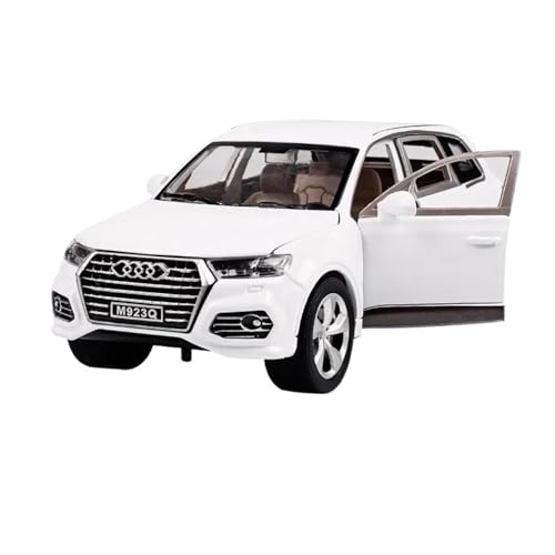 1 24 für Audi M923Q Sport SUV, Druckguss-fertiges statisches Automodell mit zurückziehbarem Sound-Licht-Modell(B) von XIYUEYING