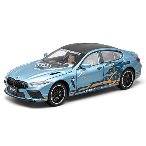 1 24 für BMW M8 Legierung Simulation Auto Modell Dekoration Buch Spielzeug Display Sammlung Souvenir 21CM(Blau) von XIYUEYING