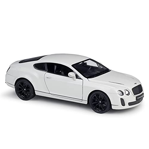 1 24 für Bentley Continental Supersports Metallreplik Modellauto Druckguss fertige Autodekoration(White) von XIYUEYING