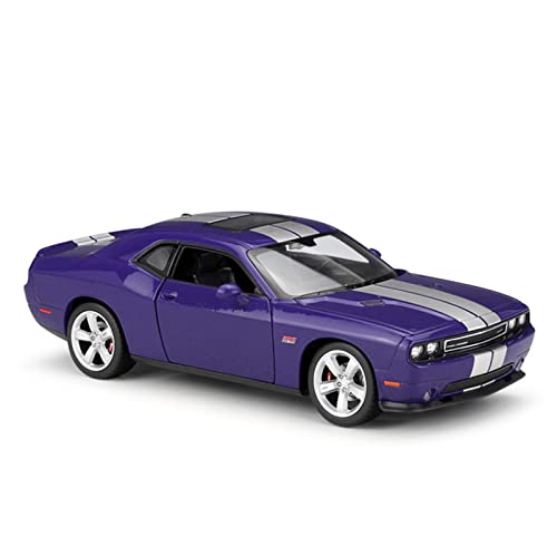 1 24 für Dodge Challenger SRT Simulator 2012 Alloy Replica Car Druckguss fertiges Modellauto(Purple) von XIYUEYING
