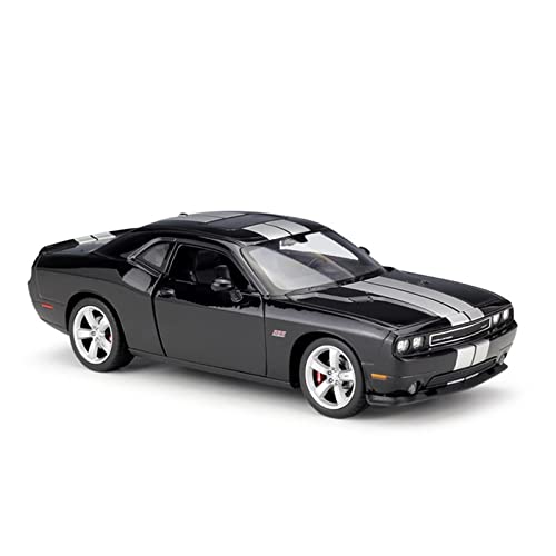 1 24 für Dodge Challenger SRT Simulator 2012 Alloy Replica Car Druckguss fertiges Modellauto(Schwarz) von XIYUEYING