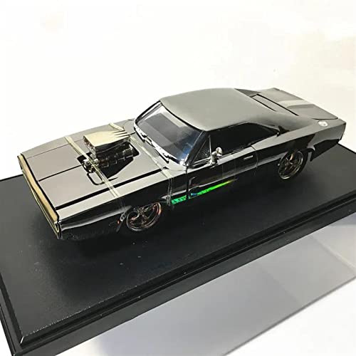 1 24 für Dodge Charger R/T Alu Druckguss Modellauto verchromt Limited Edition Ornament von XIYUEYING