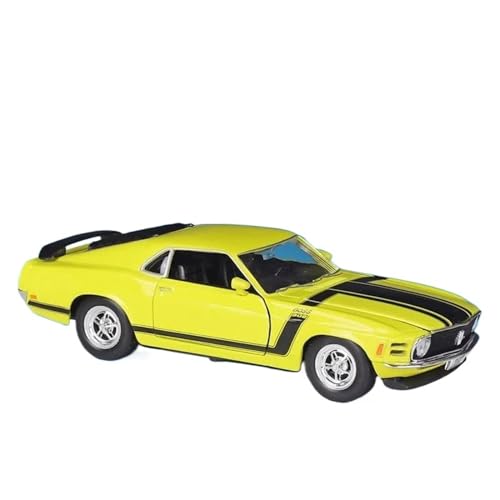 1 24 für Ford Mustang BOSS 302 1970 Legierung Rennwagen Modell Druckguss Metall klassisches Sportwagenmodell(A) von XIYUEYING
