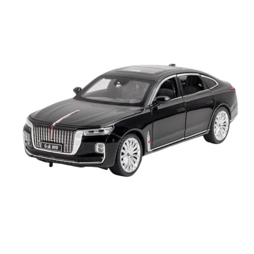 1 24 für HONGQI H9 Hohe Simulation Diecast Metall Legierung Modell Auto Sound Licht Zurückziehen Auto Modell(A) von XIYUEYING