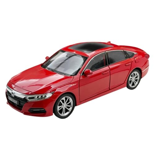 1 24 für Honda Accord Zehn Generation Simulation Legierung Modell Auto Schreibtisch Jungen Männer Spielzeug Sammlung Display Memorial(Rot) von XIYUEYING
