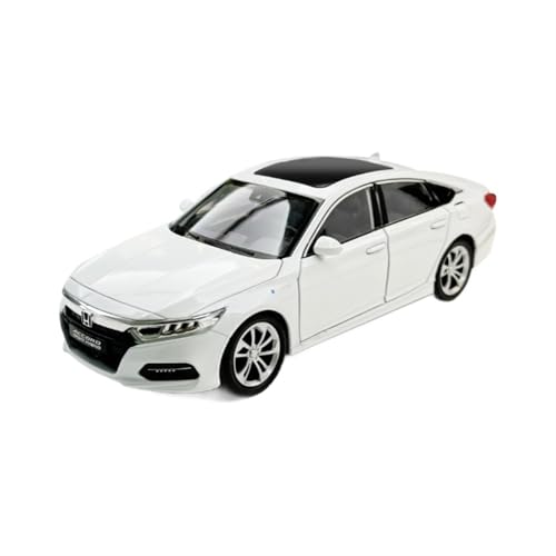 1 24 für Honda Accord Zehn Generation Simulation Legierung Modell Auto Schreibtisch Jungen Männer Spielzeug Sammlung Display Memorial(White) von XIYUEYING