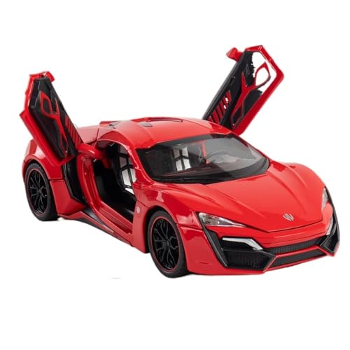 1 24 für Lyken Supercar Automodell Legierung Schreibtisch dekoriert Jungen Mädchen Simulation Spielzeug Display Sammlung 20,5 cm(Rot) von XIYUEYING