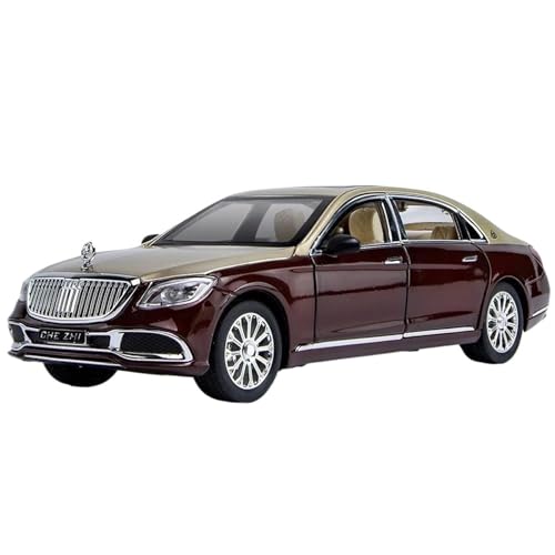 1 24 für Maybach S600 S650 Legierung Metall Auto Modell Druckguss Metall Auto Modell mit Sound und Licht(A) von XIYUEYING