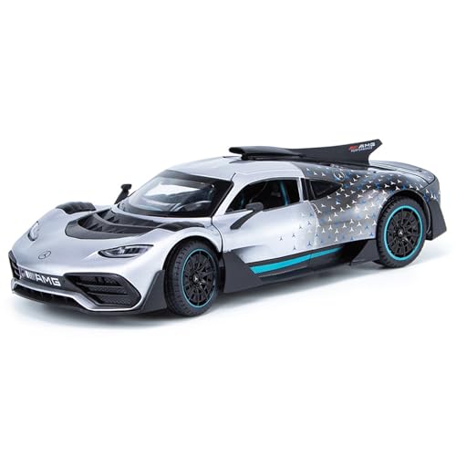 1 24 für Mercedes-Benz AMG ONE Full Star Automodell Druckgusslegierung Spielzeug Dekorierter Schreibtisch 21CM Sammlung erinnert an Männer und Frauen(Gray) von XIYUEYING