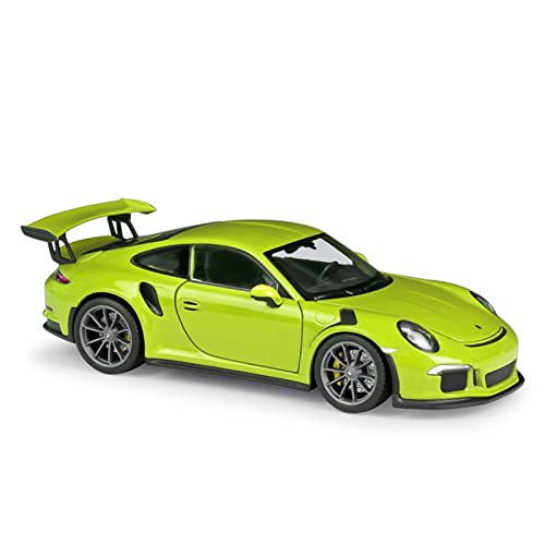 1 24 für Porsche 911 GT3 RS Sportwagen Legierung Druckguss Modellauto Replik Auto mit zu öffnenden Türen(Grün) von XIYUEYING