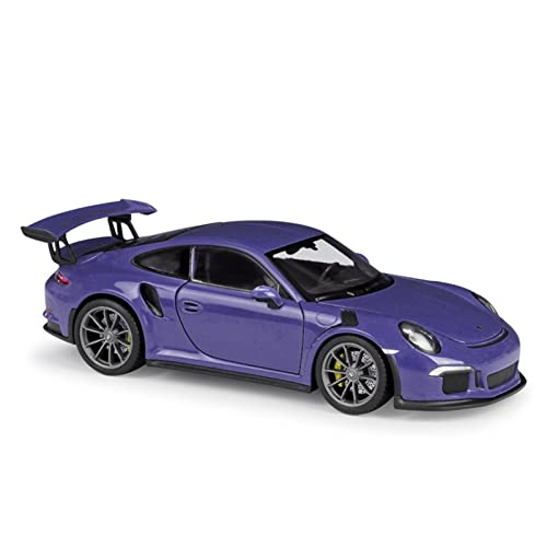 1 24 für Porsche 911 GT3 RS Sportwagen Legierung Druckguss Modellauto Replik Auto mit zu öffnenden Türen(Purple) von XIYUEYING