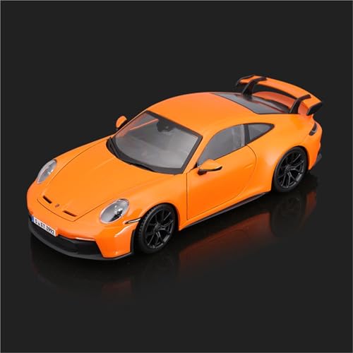 1 24 für Porsche 911 GT3 Simulation Legierung Sportwagen Modell Dekoriert Schreibtisch Spielzeug Sammlung Gedenken an Männer und Frauen(Orange) von XIYUEYING