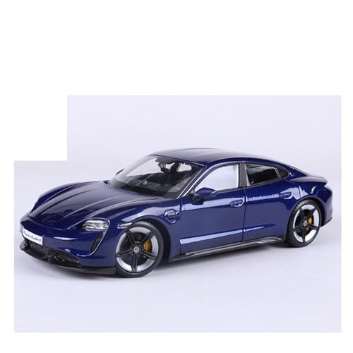 1 24 für Porsche Taycan Turbo S Legierungssimulation Sportwagenmodell Spielzeug Blau dekorierter Schreibtisch 20CM Sammlung Souvenir geeignet für Männer und Jungen von XIYUEYING