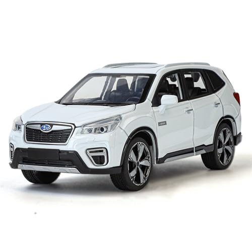 1 30 für Subaru Forester Legierung Geländewagen Modell Dekoration Spielzeug Tischdekoration Sammlung Gedenkdisplay für Männer und Frauen(White) von XIYUEYING