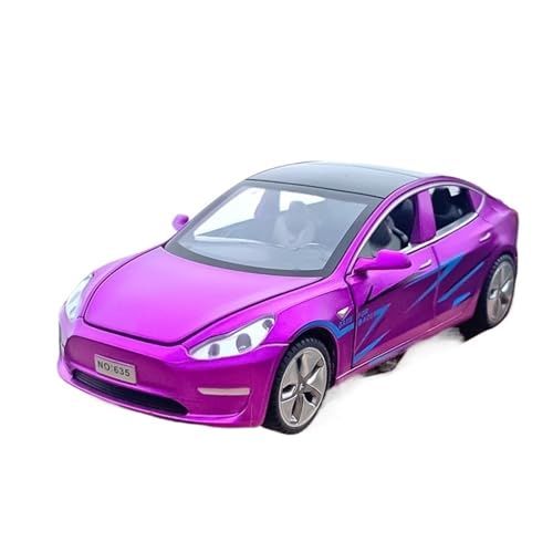 1 32 Automodell für Tesla Model 3, Modell, Spielzeug aus Legierung, Schreibtisch dekoriert, 15 cm, Sammlung erinnert an Männer und Frauen von XIYUEYING