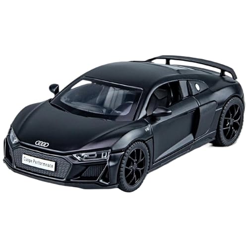 1 32 Für Audi R8 V10 Plus Supercar Legierung Auto Modell Mit Sound Und Licht Ornament Auto Modell(B) von XIYUEYING