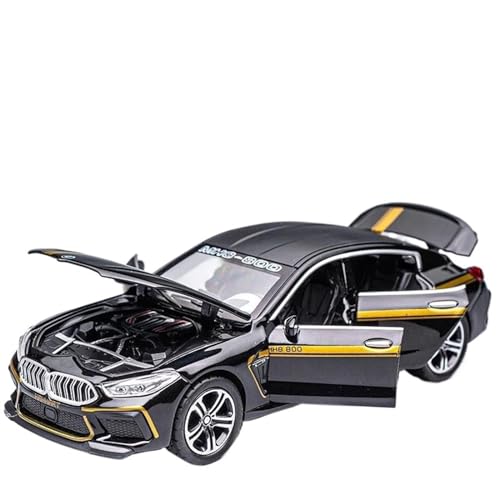 1 32 Für BMW M8 IM Supercar Legierung Druckguss Auto Modell Mit Sound Und Licht Ornament Auto Modell(B) von XIYUEYING
