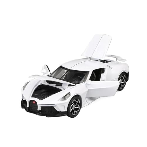 1 32 Für Bugatti La Voiture Noire Black Dragon Supercar Legierung Auto Modell Druckguss Auto Modell(D) von XIYUEYING