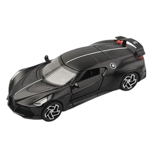 1 32 Für Bugatti Lavoiturenoire Legierung Sportwagen Modell Druckguss Metall Auto Modell Mit Sound Und Licht(A) von XIYUEYING