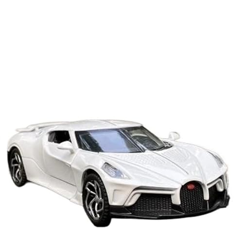1 32 Für Bugatti Lavoiturenoire Legierung Sportwagen Modell Druckguss Metall Auto Modell Mit Sound Und Licht(D) von XIYUEYING