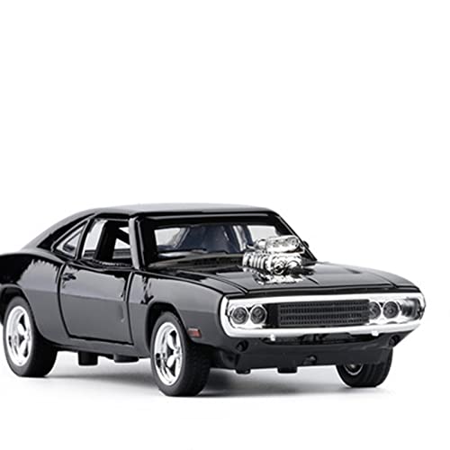1 32 Für Dodge Charger Legierung Druckguss Automodell Fertiges Auto Statische Dekoration Spielzeugauto(Schwarz) von XIYUEYING