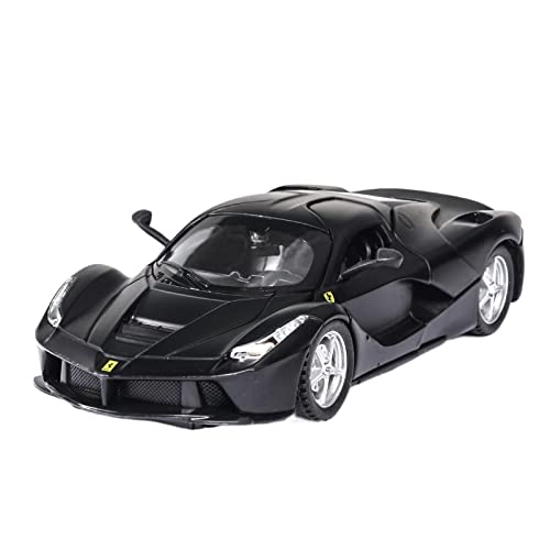 1 32 Für Ferrari LaFerrari Legierung Druckguss Auto Modell Sound Und Licht Zurückziehen Spielzeugauto DREI Offen(Schwarz) von XIYUEYING