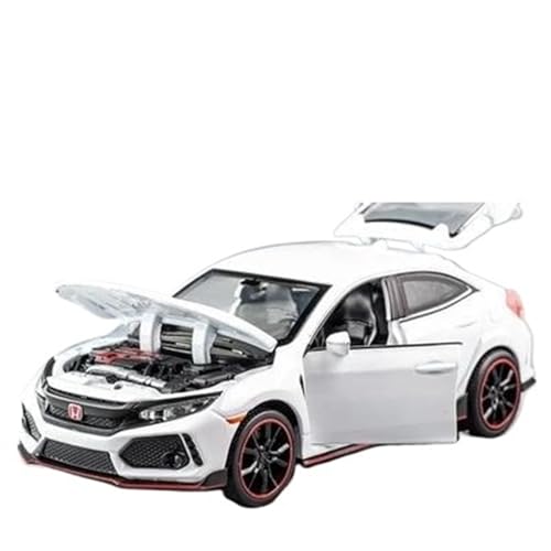 1 32 Für Honda Civic Type-R Legierung Auto Modell Druckguss Metall Sport Auto Modell Mit Sound Und Licht(G) von XIYUEYING