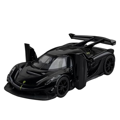 1 32 Für Koenigsegg Jesko Supercar Legierung Auto Modell Zurückziehen Auto Modell Mit Sound Und Licht(A) von XIYUEYING