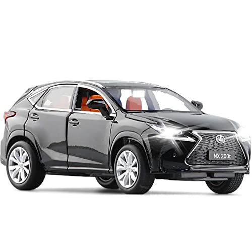 1 32 Für Lexus NX200 Legierung SUV Druckguss Modellauto Fertige Kopie Auto Sound Und Licht Spielzeugauto(Schwarz) von XIYUEYING