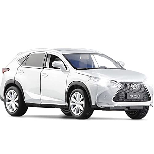 1 32 Für Lexus NX200 Legierung SUV Druckguss Modellauto Fertige Kopie Auto Sound Und Licht Spielzeugauto(Silber) von XIYUEYING
