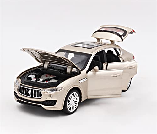 1 32 Für Maserati Levante SUV Fertiges Legierungsdruckgussauto Pull Back Ton- und Lichtspielzeugauto(Metallic) von XIYUEYING