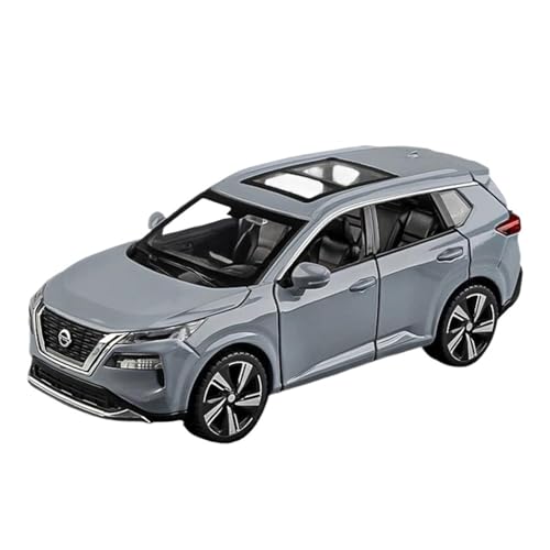 1 32 Für Nissan X-Trail SUV Legierung Modell Auto Spielzeug Druck Druckguss Sound Und Licht Auto Kinder Spielzeug(Gray) von XIYUEYING