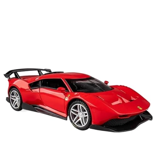 1 32 Für P80C Supercar Legierung Auto Modell Druckguss Auto Modell Mit Sound Und Licht Ornament Auto Modell(A) von XIYUEYING
