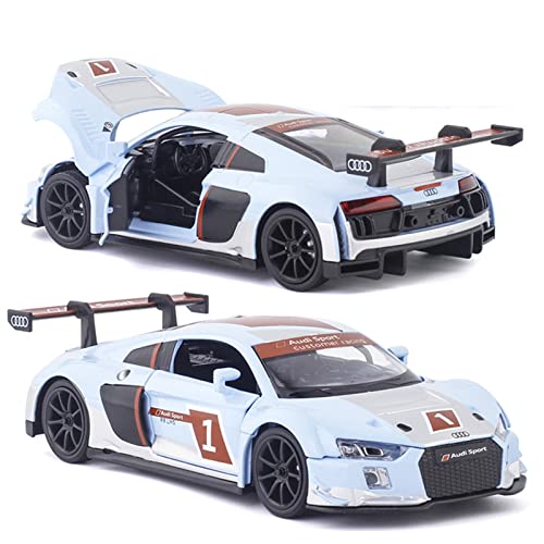 1 32 Für R8 LMS Racing Legierung Druckguss Auto Modell Spielzeug Fahrzeug Miniatur(Blau) von XIYUEYING