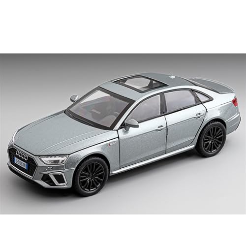 1 32 Gedenkbox-Set für Audi A4, Legierung, Automodell, Dekoration, Spielzeug, Schreibtischdekoration, Sammlung(Gray) von XIYUEYING