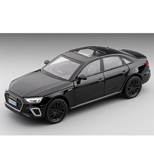 1 32 Gedenkbox-Set für Audi A4, Legierung, Automodell, Dekoration, Spielzeug, Schreibtischdekoration, Sammlung(Schwarz) von XIYUEYING