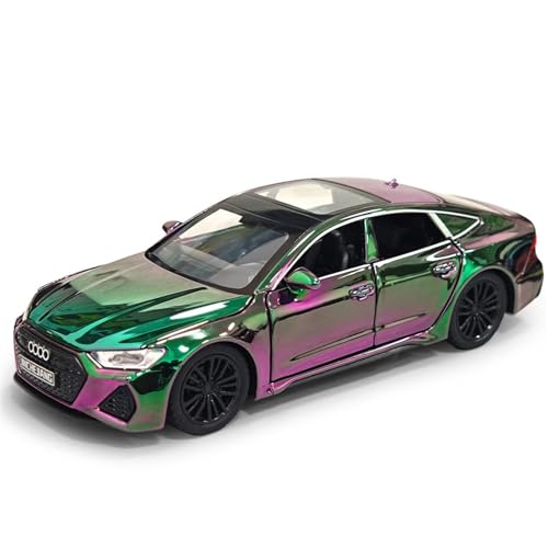 1 32 für Audi RS7 Simulation Legierung Gold Auto Modell Spielzeug 15CM Dekoriert Schreibtisch Sammlung Souvenir Männlichen Jungen(Grün) von XIYUEYING