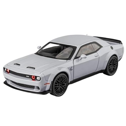 1 32 für Dodge Challenger SRT Legierung Musle Auto Modell Metall Sportwagen Modell mit Sound und Licht(B) von XIYUEYING