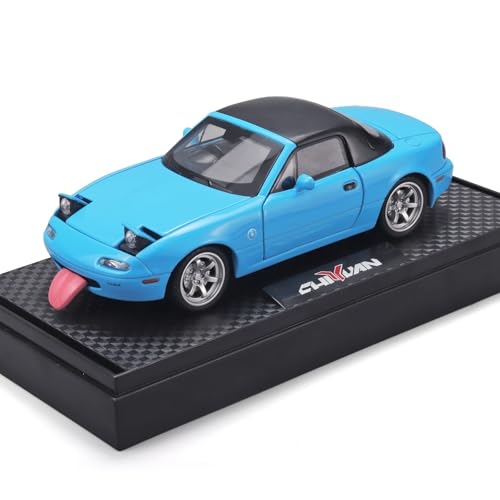 1 32 für Mazda MX5 Supercar Simulation Legierung Auto Modell 14,5 cm Schreibtisch Dekoration Sammlung Souvenir Spielzeug Jungen(Blau) von XIYUEYING
