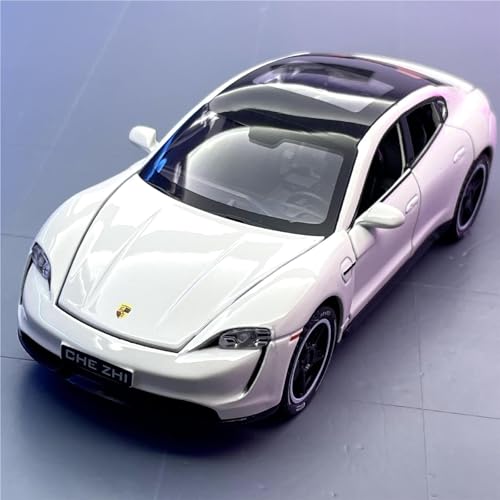1 32 für Porsche Taycan Simulation Legierung Auto Modell Pulleback Spielzeug Dekoration Jungen Schreibtisch Sammlung Display 15CM(Blau) von XIYUEYING