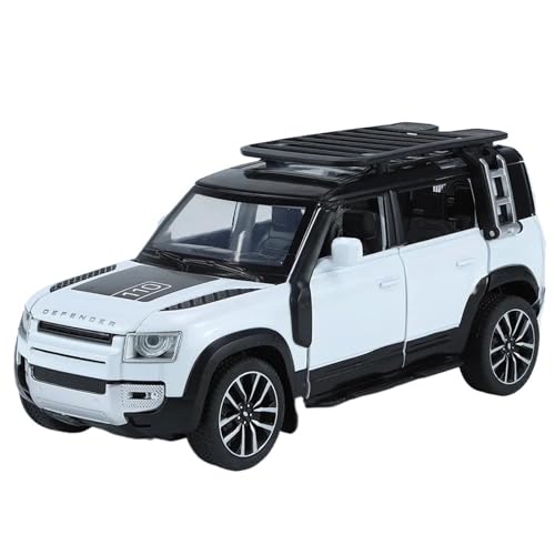 1 32 für Range Rover Defender SUV Legierung Auto Modell Metall Off-Road Auto Modell Mit Sound Und Licht(C) von XIYUEYING