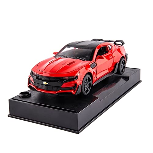 1 64 Für Chevrolet Camaro Legierung Modell Spielzeug Auto Sammlerstücke Souvenir Display Ornament(Rot) von XIYUEYING
