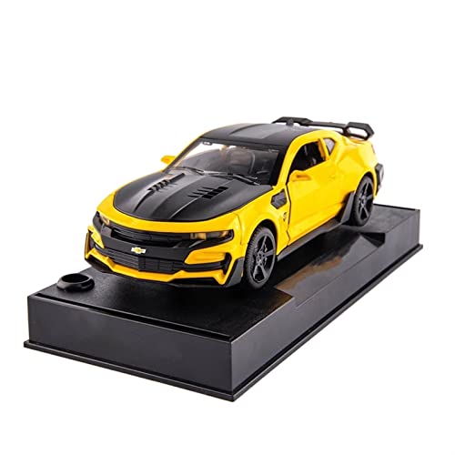 1 64 Für Chevrolet Camaro Legierung Modell Spielzeug Auto Sammlerstücke Souvenir Display Ornament(Yellow) von XIYUEYING