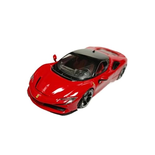 1 64 Für Ferrari SF90 Supercar Spielzeug Diecast Legierung Auto Modell Klassische Sammlung Souvenir Statische Anzeige von XIYUEYING