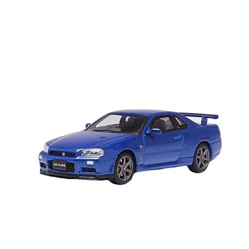 1 64 Für Nissan Skyline GTR R34 Blaue Legierung Automodellsimulation Auto Erwachsene Sammlung Ornament 1 64 Für Nissan Skyline GTR R34 Blaue Legierung Automodellsimulation Auto Erwachsene Sammlung Ornament von XIYUEYING
