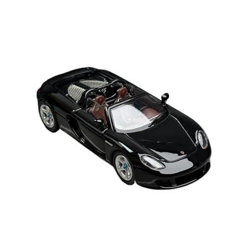 1 64 Für Porsche Carrera GT Cabrio Diecast Alloy Edition Spielzeugautos Modell Souvenir Statische Anzeige(Schwarz) von XIYUEYING